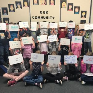 As part of the Ukrainian unit I create for students at Vincent Massey School, they had to roughly translate their names into the Ukrainian alphabet. Their names were later properly translated by a Ukrainian grandmother.